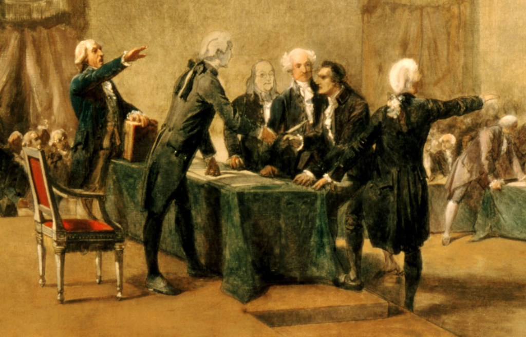 Heated speeches during the Declaration of Independence
